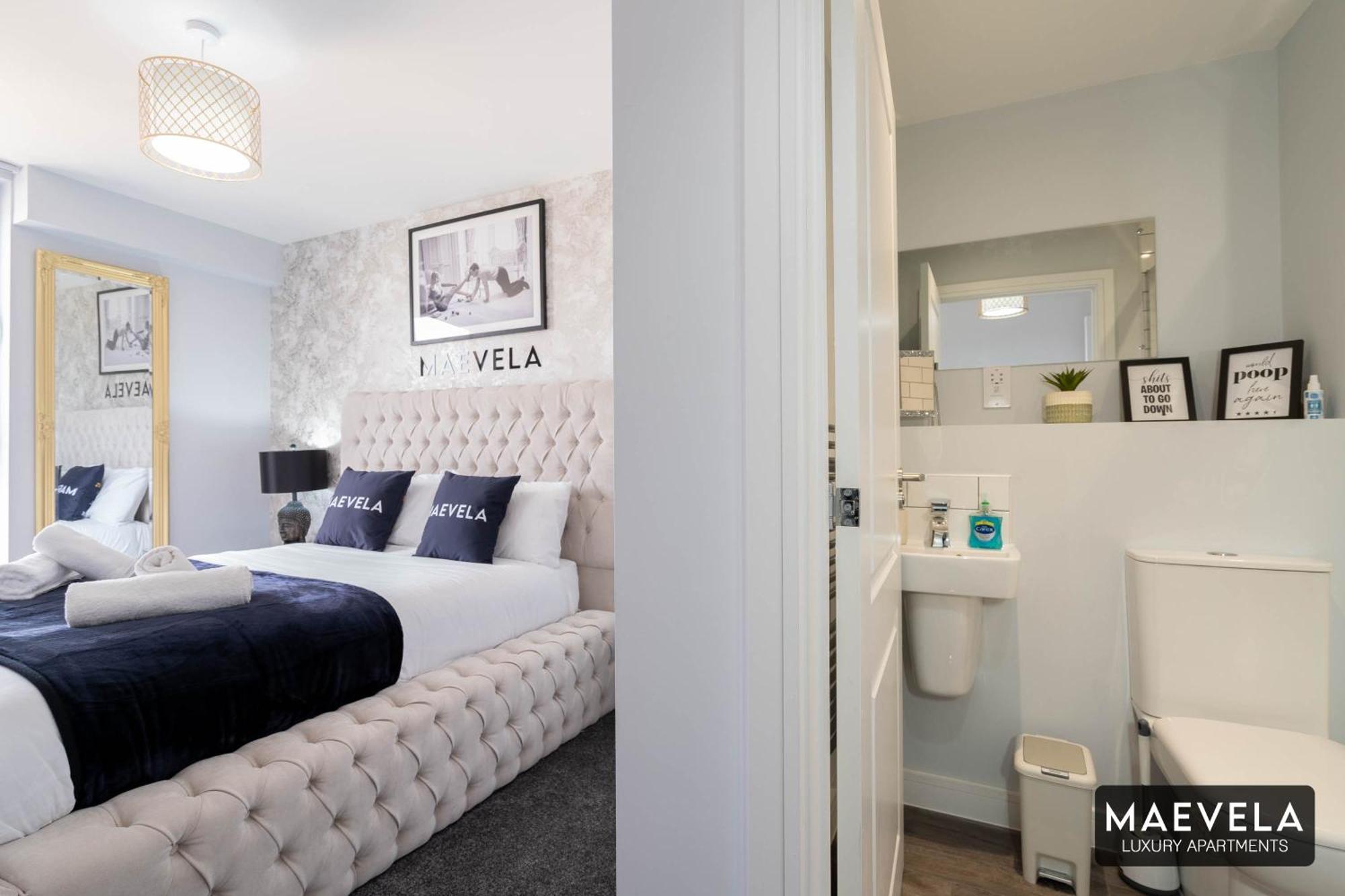 Maevela Apartments - Luxury Top Floor Penthouse - With Parking - 2 Bedroom New Build Apartment ✪ City Centre, Digbeth ✓ With Huge Patio Sliding Doors - City View - Rooftop Terrace - Ps4 & Smart Tv'S Birmingham Ngoại thất bức ảnh
